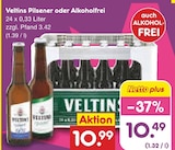 Pilsener oder Alkoholfrei im Angebot bei Netto Marken-Discount in Neumünster Pilsener oder Alkoholfrei Angebote von Veltins bei Netto Marken-Discount Neumünster für 10,49 €