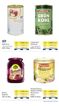 Sauerkraut im aktuellen METRO Prospekt (Heidelberg) Sauerkraut im METRO Prospekt "Monatsmenü Oktober" mit 43 Seiten (Heidelberg)