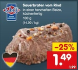 Sauerbraten vom Rind Angebote von Wolf bei Netto Marken-Discount Weiden für 1,49 €