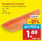Aktuelle Lachs Angebote bei Netto Marken-Discount in Mülheim (Ruhr) Aktuelles Norwegisches Lachsfilet Angebot bei Netto Marken-Discount in Mülheim (Ruhr) ab 1,49 €
