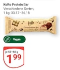 Protein Bar im Angebot bei GLOBUS in Siegen Protein Bar Angebote von KoRo bei GLOBUS Siegen für 1,99 €