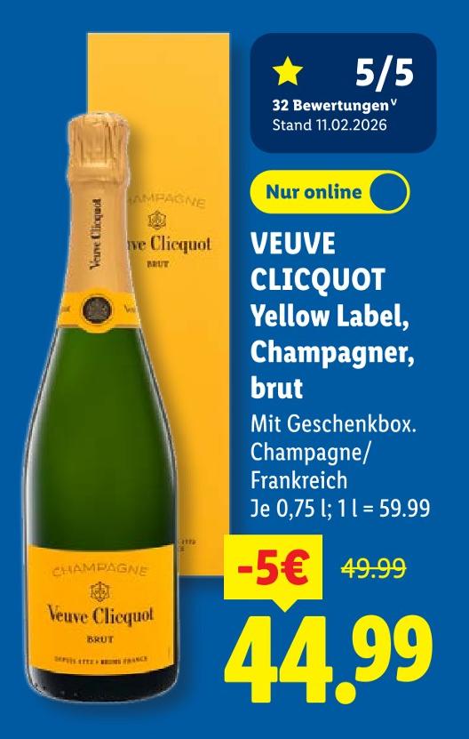 Yellow Label, Champagner, brut
