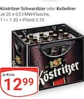 Schwarzbier im Angebot bei GLOBUS in Duisburg Schwarzbier Angebote von Köstritzer bei GLOBUS Duisburg für 12,99 €