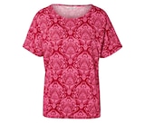 Blusenshirt, pinkfarbener Alloverprint bei Tchibo im Supermarkt im Prospekt "" für 12,99 €