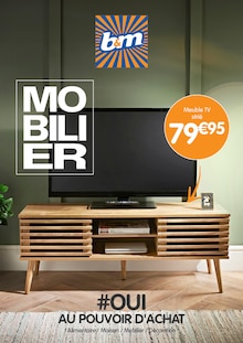 Prospectus B&M de la semaine "MOBILIER" avec 1 page, valide du 21/08/2024 au 24/09/2024 pour Pontault-Combault et alentours