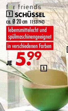 SCHÜSSEL bei Möbel Kraft in Norderstedt SCHÜSSEL im Angebot bei Möbel Kraft Norderstedt für 5,99 €