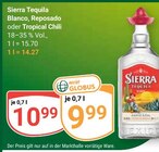 Tequila Blanco im Angebot bei GLOBUS in Gießen Tequila Blanco Angebote von Sierra bei GLOBUS Gießen für 9,99 €