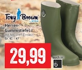 Herren-Gummistiefel im Angebot bei Kaufhaus Stolz in Rostock Herren-Gummistiefel Angebote von Tony Brown by STOLZ bei Kaufhaus Stolz Rostock für 29,99 €