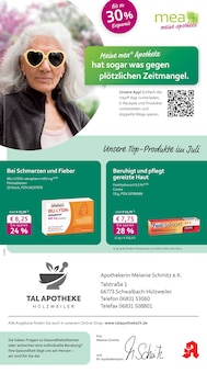Aktueller mea - meine apotheke Prospekt "Unsere Juli-Angebote" Seite 1 von 4 Seiten