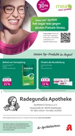 Aktueller mea - meine apotheke Apotheken Prospekt in Adelsried und Umgebung, "Unsere August-Angebote" mit 4 Seiten, 01.08.2025 - 31.08.2025