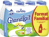 Lait demi écrémé Grandlait - CANDIA en promo chez Casino Supermarchés Levallois-Perret à 6,72 €