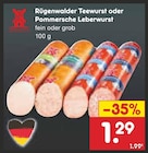 Netto Marken-Discount Salzweg - Teewurst oder Leberwurst Angebot im Prospekt Teewurst oder Leberwurst bei Netto Marken-Discount im Salzweg Prospekt für 1,29 €