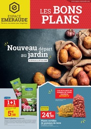 Catalogue Espace Emeraude à Pluméliau, avec 4 pages Prospectus Espace Emeraude à Pluméliau, "Nouveau départ au jardin", 4 pages, 04/02/2026 - 07/03/2026