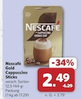 Gold Cappuccino Sticks Angebote von Nescafé bei combi Oldenburg für 2,49 €