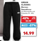 Herren-Sweathose von URBAN CLASSICS für 14,99 € bei Kaufland im Angebot Herren-Sweathose von URBAN CLASSICS im aktuellen Kaufland Prospekt