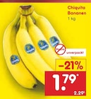 Bananen Angebote von Chiquita bei Netto Marken-Discount Duisburg für 1,79 €