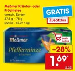 Kräutertee im Angebot bei Netto Marken-Discount in Dachau Kräutertee Angebote von Meßmer bei Netto Marken-Discount Dachau für 1,69 €