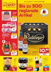 Bier im Netto Marken-Discount Prospekt "Aktuelle Angebote" mit 71 Seiten (Rostock)