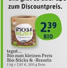 Sticks im tegut Prospekt Bio-Sticks & -Brezeln von tegut... im aktuellen tegut Prospekt für 2,39 €