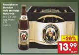 Aktuelles Premium Hefe Weißbier Naturtrüb Angebot bei Netto Marken-Discount in Hannover ab 13,99 €