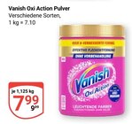 Aktuelle Vollwaschmittel Angebote bei GLOBUS in Mannheim Aktuelles Vanish Oxi Action Pulver Angebot bei GLOBUS in Mannheim ab 7,99 €