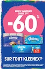 Promo -60% de remise immédiate sur le 2ème sur tout Kleenex à  dans le catalogue Intermarché Super à Vias