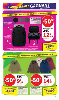 Promotion Vêtements Enfant dans le prospectus Hyper U, valable du 15/09/2026 au 27/09/2026 Promo Vêtements Enfant dans le catalogue Hyper U du moment à la page 11