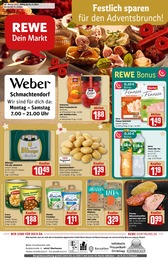 REWE Prospekt "Dein Markt" für Oberhausen, 34 Seiten, 24.11.2025 - 29.11.2025