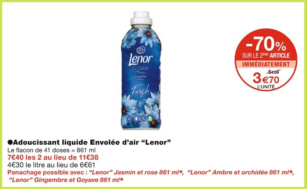 Parfum de Linge En Perles Coup De Foudre LENOR : le flacon de 224g à Prix  Carrefour