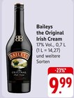 the Original Irish Cream Angebote von Baileys bei E center Albstadt für 9,99 €