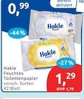 Feuchtes Toilettenpapier von Hakle im aktuellen budni Prospekt