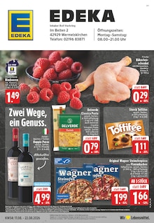 EDEKA Wermelskirchen Prospekt der aktuellen Woche, gültig von 17.08.2026 bis 22.08.2026 Aktueller EDEKA Wermelskirchen Prospekt "Aktuelle Angebote" mit 26 Seiten