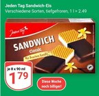 Sandwich-Eis Angebote von Jeden Tag bei GLOBUS Pirmasens für 1,79 €