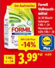 Aktuelles Formil Vollwaschmittel Angebot bei Lidl in Jena ab 3,99 €