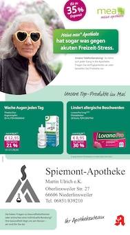 mea - meine apotheke Prospekt Unsere Mai-Angebote mit 4 Seiten