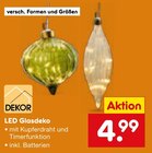 LED Glasdeko im Netto Marken-Discount Prospekt LED Glasdeko von DEKOR im aktuellen Netto Marken-Discount Prospekt für 4,99 €