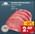 Schweine-Minutensteaks von Gut Ponholz im aktuellen Netto Marken-Discount Prospekt für 2,49 €