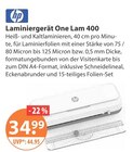 Laminiergerät One Lam 400 Angebote von HP bei V-Markt Memmingen für 34,99 €