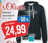 Herren-Sweatshirt Angebote von s.Oliver bei Kaufhaus Stolz Neumünster für 24,99 €