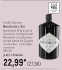 Gin von Hendrick's im aktuellen METRO Prospekt für 27,36 €