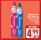 CO2-Füllung von SodaStream für 4,99 € bei EDEKA im Angebot CO2-Füllung von SodaStream im aktuellen EDEKA Prospekt