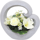 Bazarland Nyons - Promo Pot anse en ciment avec lys, roses et amaryllis Promo Pot anse en ciment avec lys, roses et amaryllis à 39,99 € dans le catalogue Bazarland à Nyons