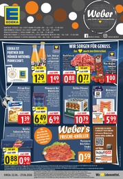 EDEKA Prospekt "Aktuelle Angebote", 24 Seiten, 22.06.2026 - 22.06.2026 Aktueller EDEKA Prospekt, "Aktuelle Angebote", mit Angeboten der Woche, gültig von 22.06.2026 bis 22.06.2026