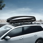 Dachbox Comfort 340, schwarz (hochglanz), 3-Punkt-Zentralverriegelung bei Volkswagen im Meschede Prospekt für 677,00 €