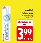 Zahncreme von meridol für 3,99 € bei EDEKA im Angebot Zahncreme von meridol im aktuellen EDEKA Prospekt
