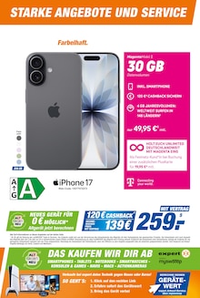 Smartphone im aktuellen expert Prospekt (Osnabrück) Smartphone im expert Prospekt "iPHONE DEALS" mit 8 Seiten (Osnabrück)