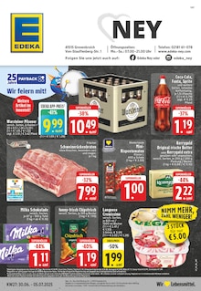 EDEKA Prospekt der Woche "Aktuelle Angebote" Seite 1, 30.06.2025 bis 05.07.2025 für Grevenbroich Aktueller EDEKA Prospekt "Aktuelle Angebote" Seite 1 von 24 Seiten für Grevenbroich