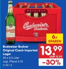 Original Czech Imported Lager im Angebot bei Netto Marken-Discount in Radebeul Original Czech Imported Lager Angebote von Budweiser Budvar bei Netto Marken-Discount Radebeul für 13,99 €