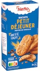 Biscuits petit déjeuner pépites de chocolat - Netto - Netto Biscuits petit déjeuner pépites de chocolat - Netto à 1,75 € dans le catalogue Netto