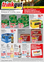 Aktueller Trinkgut Discounter Prospekt in Aichach und Umgebung, "Größter Getränkemarkt in Dasing!" mit 4 Seiten, 18.08.2025 - 23.08.2025